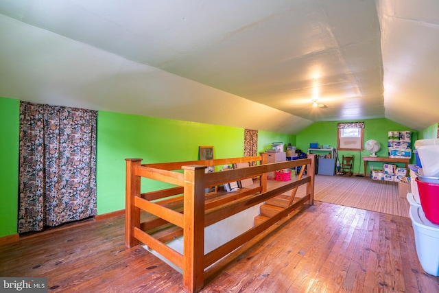 519 Jefferson St, East Greenville, PA 18041 - bedroom featuring wood-type flooring and vaulted ceiling