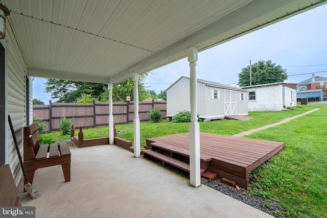 519 Jefferson St, East Greenville, PA 18041 - fenced backyard featuring a patio, a shed, and a deck