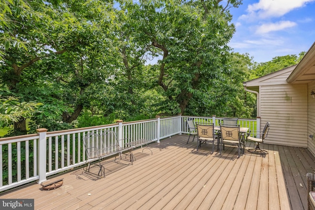 724 Franklinville Rd, Mullica Hill, NJ 08062 - wooden deck featuring outdoor dining area