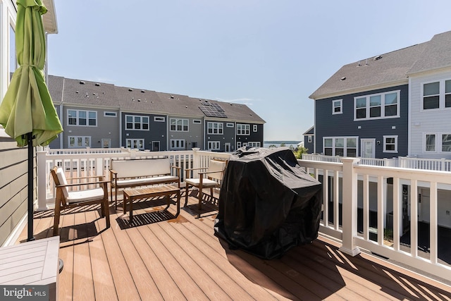 17153 Cumberland Height Dr, Dumfries, VA 22026 - wooden terrace with a residential view