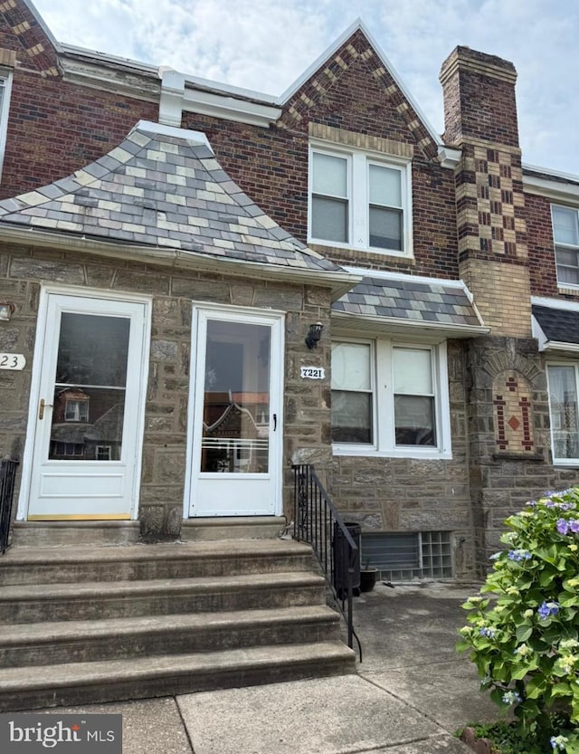 7221 Charles St, Philadelphia, PA 19135 - view of exterior entry featuring stone siding