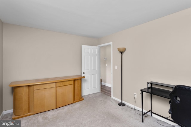 708 Zlotkin Cir, Freehold, NJ 07728 - office area with light carpet and baseboards
