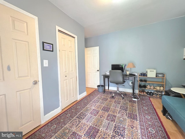 53 Valley Rd, Mount Ephraim, NJ 08059 - home office featuring wood finished floors and baseboards