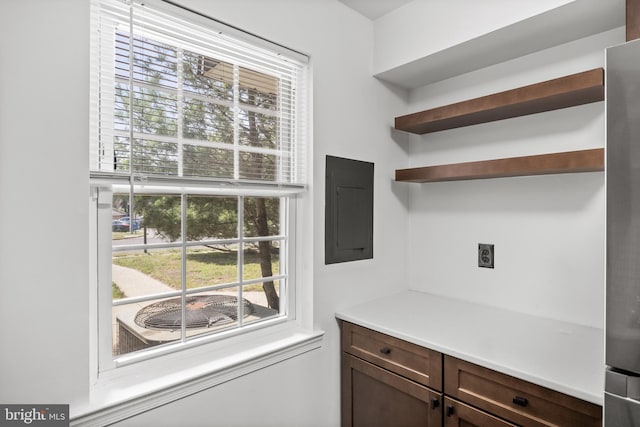 2193 Harbour Dr, Palmyra, NJ 08065 - laundry area with electric panel and hookup for an electric dryer