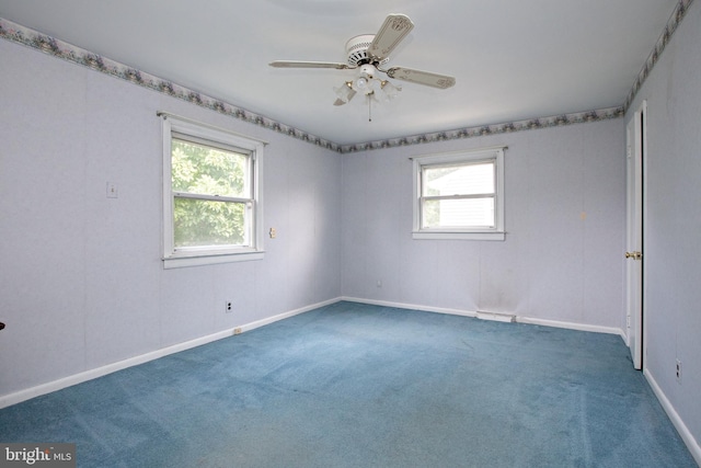 1440 Chestnut Ave, Gloucester City, NJ 08030 - empty room with carpet and ceiling fan