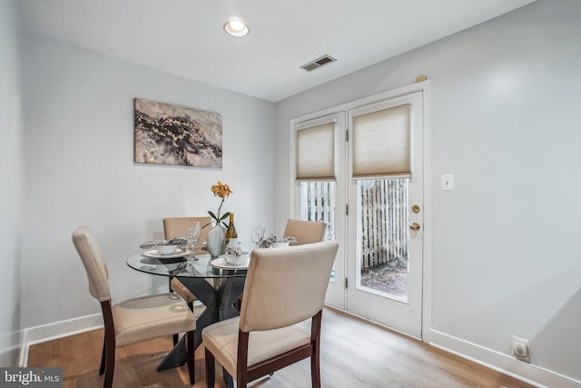 3818 White Post Ct, Alexandria, VA 22304 - dining space featuring wood finished floors and recessed lighting