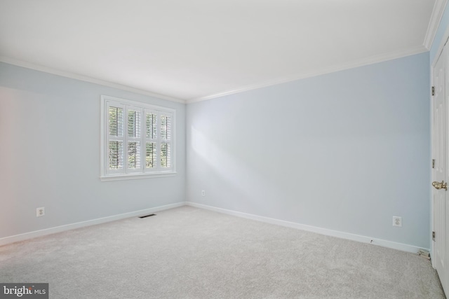 3818 White Post Ct, Alexandria, VA 22304 - spare room featuring ornamental molding and carpet flooring