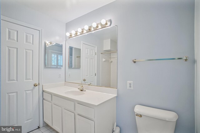 3818 White Post Ct, Alexandria, VA 22304 - full bath featuring vanity, tile patterned flooring, and a shower