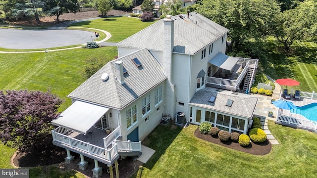 760 Audubon Dr, North Wales, PA 19454 - view of subject property with a pool area