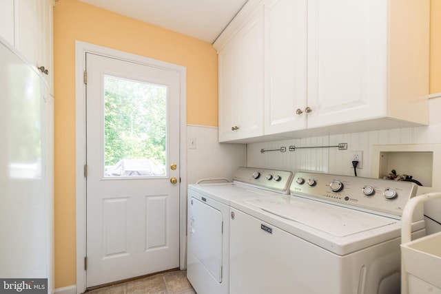 760 Audubon Dr, North Wales, PA 19454 - laundry area with cabinet space and separate washer and dryer