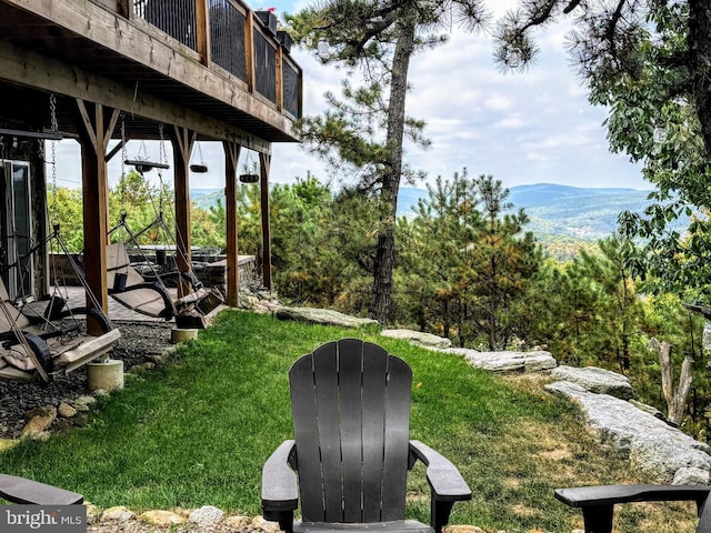 532 Buck Mountain Blvd, Hazle Township, PA 18202 - view of green lawn featuring a mountain view