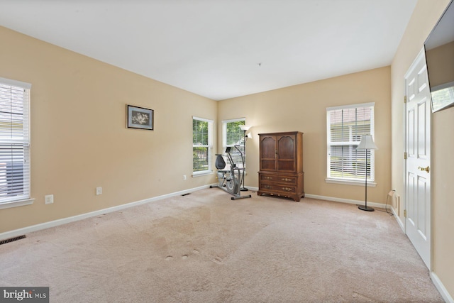 10112 Collington Campus Dr Unit 7, Bowie, MD 20721 - exercise room featuring carpet floors