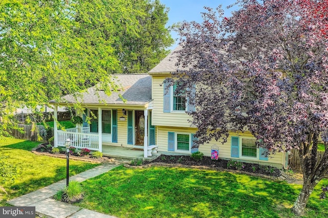 800 Eastridge Rd, Abingdon, MD 21009 - tri-level home with a porch and a shingled roof