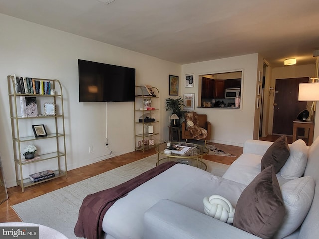 224 W Rittenhouse Sq Unit 3118, Philadelphia, PA 19103 - living area featuring baseboards