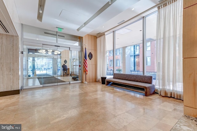224 W Rittenhouse Sq Unit 3118, Philadelphia, PA 19103 - building lobby featuring a wall of windows