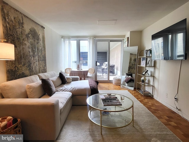 224 W Rittenhouse Sq Unit 3118, Philadelphia, PA 19103 - living room featuring baseboards