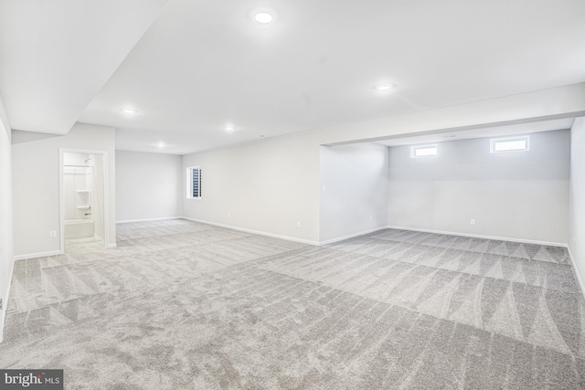 20 Hidden Brook Blvd, Dover, DE 19904 - below grade area featuring carpet floors and recessed lighting