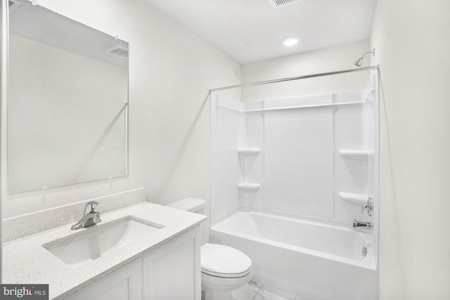 20 Hidden Brook Blvd, Dover, DE 19904 - bathroom featuring vanity, shower / bathtub combination, and tile patterned flooring