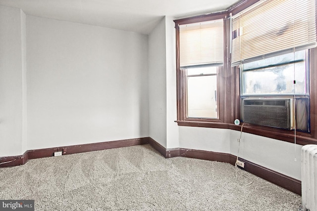 2904 N Taney St, Philadelphia, PA 19132 - unfurnished room with carpet, radiator heating unit, and cooling unit