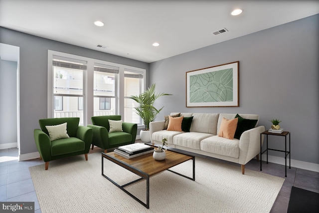1220 Main Line Blvd Unit 102, Alexandria, VA 22301 - tiled living room with recessed lighting