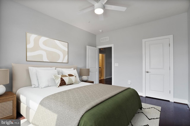 1220 Main Line Blvd Unit 102, Alexandria, VA 22301 - bedroom featuring wood finished floors and ceiling fan