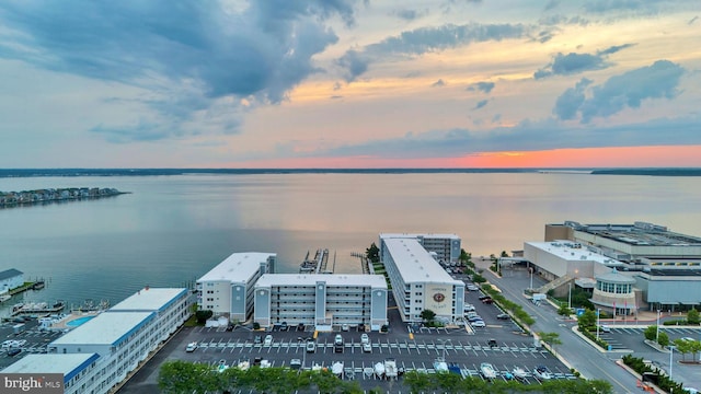 107 Convention Center Dr Unit 1410D, Ocean City, MD 21842 - aerial view at dusk of a water view