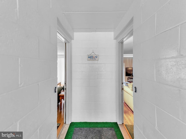 107 Convention Center Dr Unit 1410D, Ocean City, MD 21842 - hall featuring concrete block wall