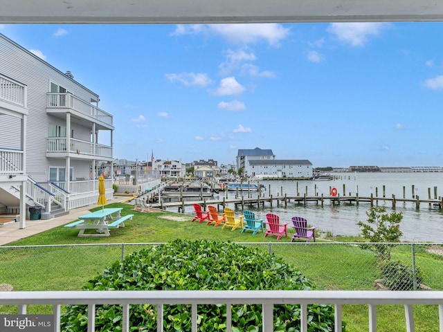 107 Convention Center Dr Unit 1410D, Ocean City, MD 21842 - exterior space featuring a boat dock and a water view