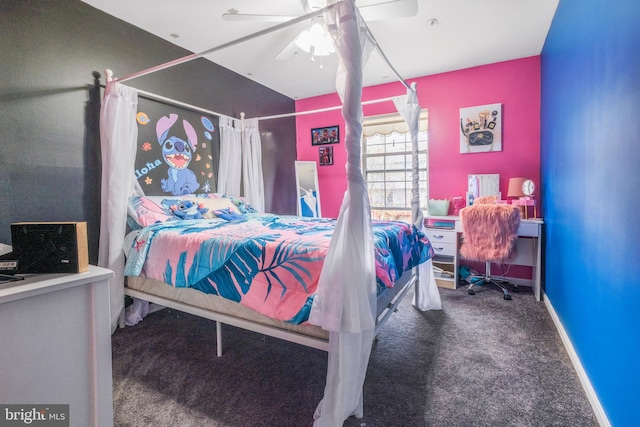 6571 Ronald Rd, Capitol Heights, MD 20743 - bedroom with carpet flooring and a ceiling fan
