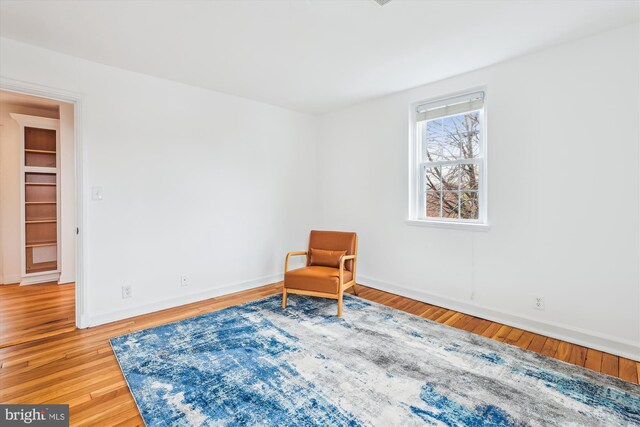 2806 S Abingdon St Unit A, Arlington, VA 22206 - sitting room with baseboards and light wood finished floors