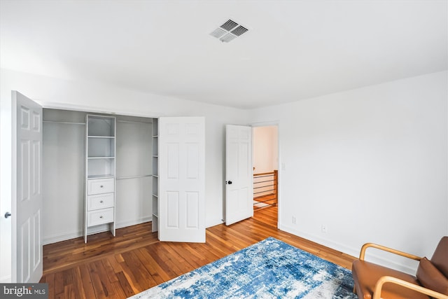 2806 S Abingdon St Unit A, Arlington, VA 22206 - bedroom with wood finished floors and a closet