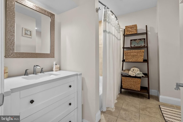 1518 Mount Vernon St Unit 3, Philadelphia, PA 19130 - full bath with vanity, shower / bathtub combination with curtain, and stone tile flooring