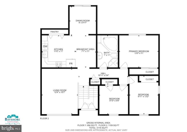 6614 Mccahill Dr, Laurel, MD 20707 - view of floor plan / room layout