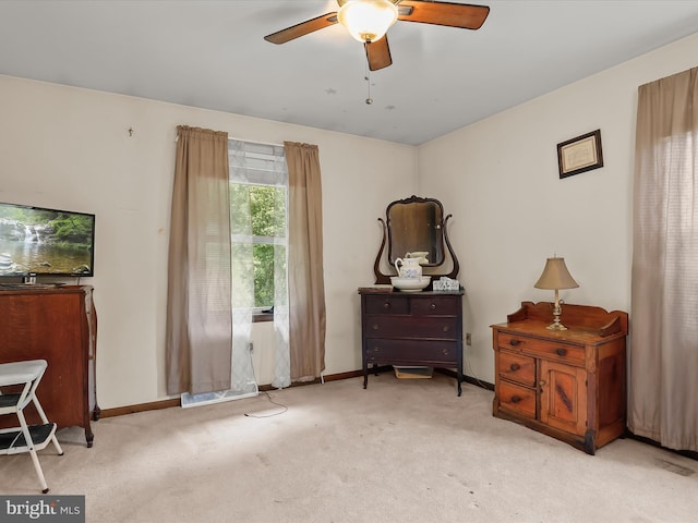 4704 Baughman Ml, Manchester, MD 21102 - living area with a ceiling fan and carpet