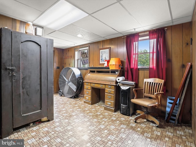 4704 Baughman Ml, Manchester, MD 21102 - office space with wooden walls and a drop ceiling