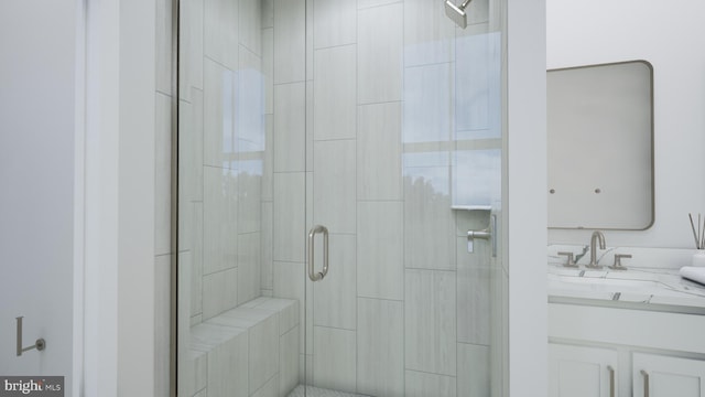 2664 River Birch Rd, Herndon, VA 20171 - bathroom with a shower stall and vanity