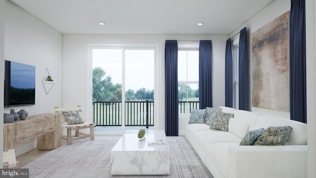 2664 River Birch Rd, Herndon, VA 20171 - living area with healthy amount of natural light and recessed lighting