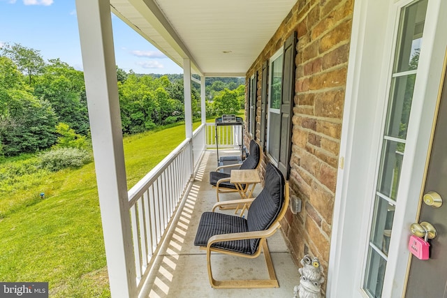 123 Hank Aaron Rd, Berkeley Springs, WV 25411 - balcony with view of scattered trees