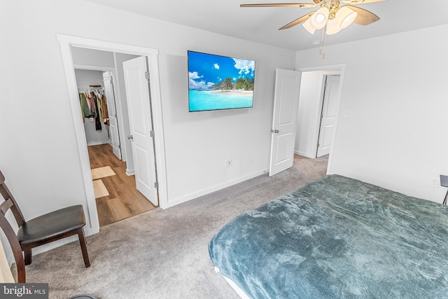 123 Hank Aaron Rd, Berkeley Springs, WV 25411 - bedroom with carpet floors and ceiling fan