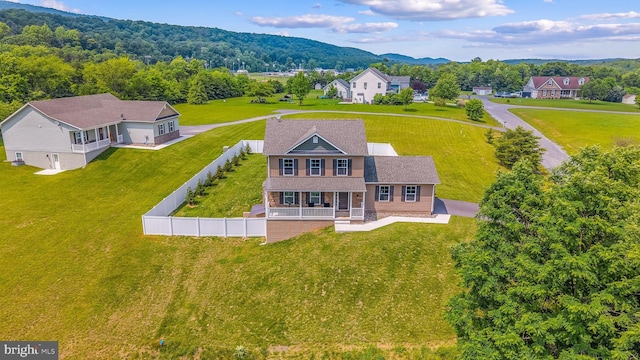 123 Hank Aaron Rd, Berkeley Springs, WV 25411 - view from above of property with mountains