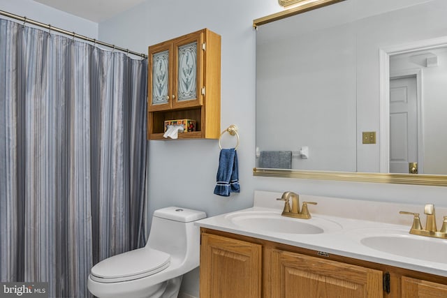 1043 Welsh Ayres Way, Downingtown, PA 19335 - bathroom featuring double vanity and toilet