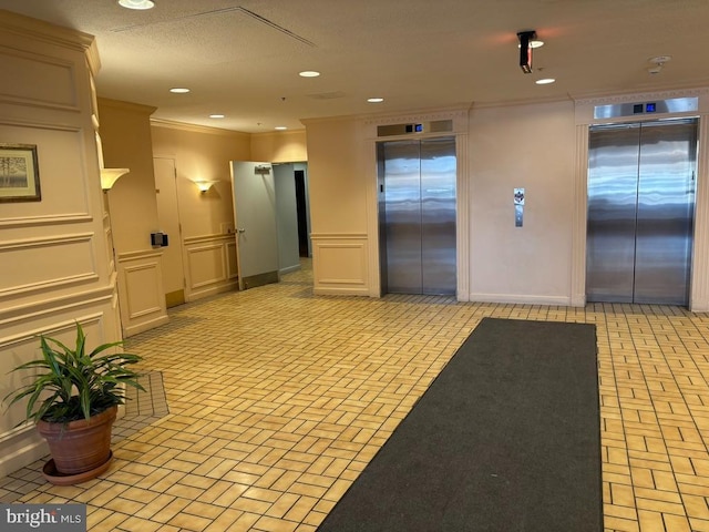 15115 Interlachen Dr Unit 3-1020, Silver Spring, MD 20906 - lobby with crown molding and recessed lighting