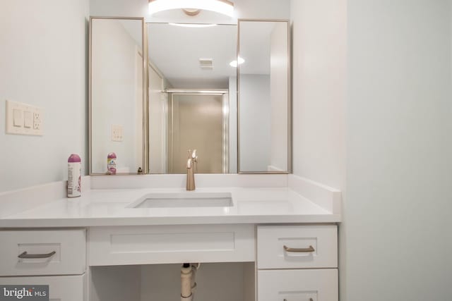 15115 Interlachen Dr Unit 3-1020, Silver Spring, MD 20906 - bathroom with vanity and a stall shower