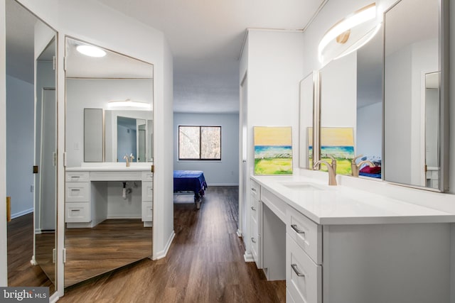 15115 Interlachen Dr Unit 3-1020, Silver Spring, MD 20906 - bathroom with ensuite bath, wood finished floors, and vanity
