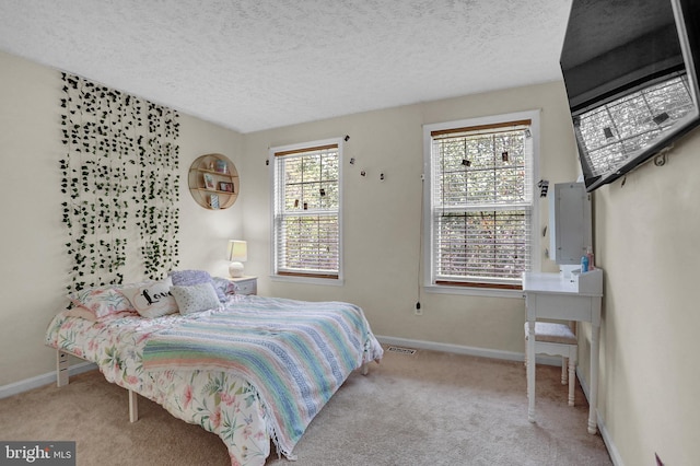 207 Weston Woods Dr, Pasadena, MD 21122 - carpeted bedroom featuring a textured ceiling and baseboards