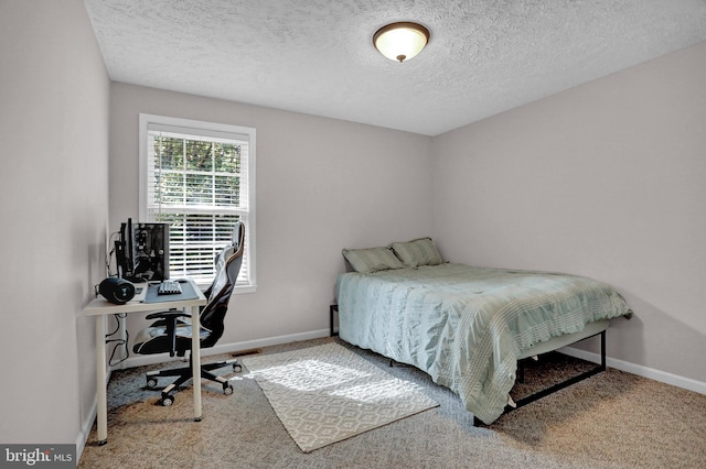 207 Weston Woods Dr, Pasadena, MD 21122 - bedroom featuring carpet, a textured ceiling, and a desk