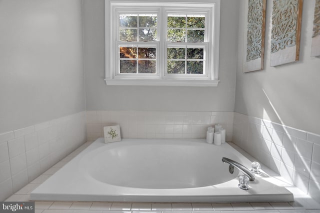 207 Weston Woods Dr, Pasadena, MD 21122 - bathroom featuring healthy amount of natural light and a bath