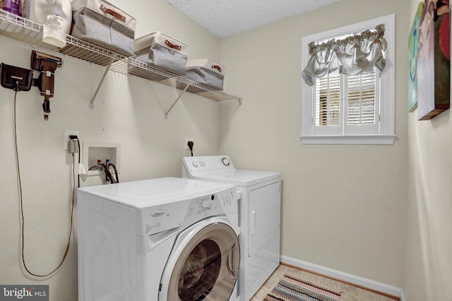 207 Weston Woods Dr, Pasadena, MD 21122 - laundry room featuring washing machine and dryer and baseboards