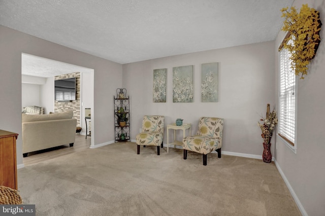 207 Weston Woods Dr, Pasadena, MD 21122 - living area with carpet floors and a textured ceiling