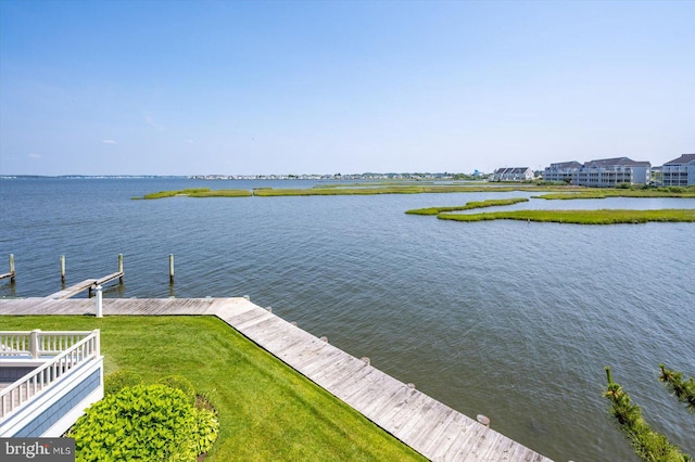 222 N Heron Dr Unit 222-1, Ocean City, MD 21842 - water view featuring a dock